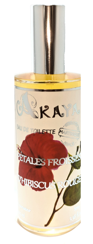 EDT Pétales froissées d'Hibiscus rouge