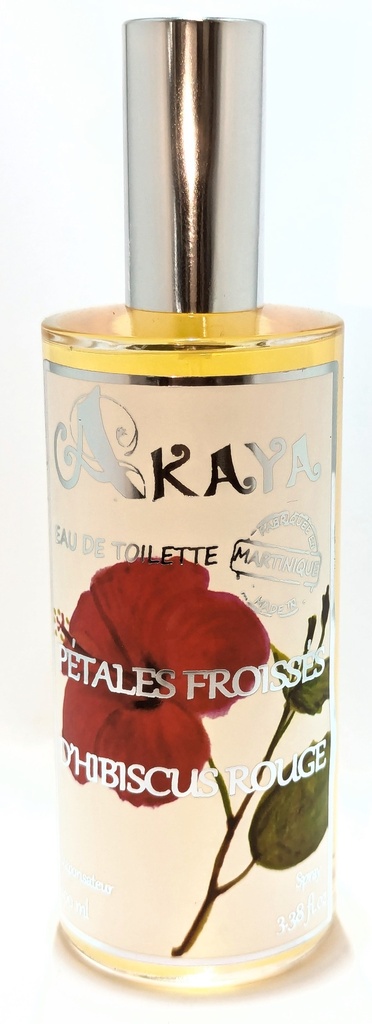 EDT Pétales froissées d'Hibiscus rouge