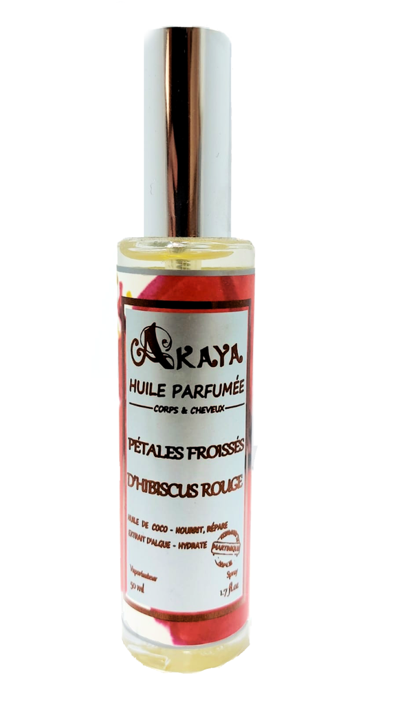 HUI Pétales froissés d'Hibiscus Rouge