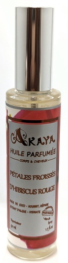HUI Pétales froissés d'Hibiscus Rouge