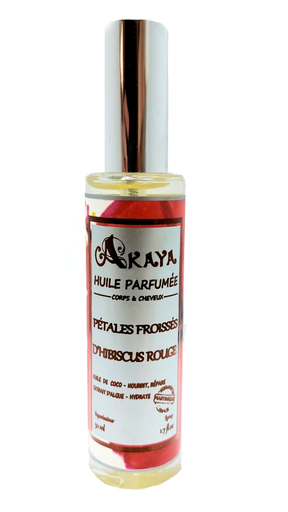 HUI Pétales froissés d'Hibiscus Rouge